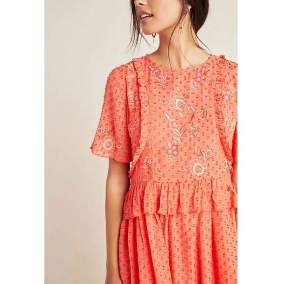 Anthropologie Ranna Gill Basilia Embroidered Dress - Picture 3 of 9